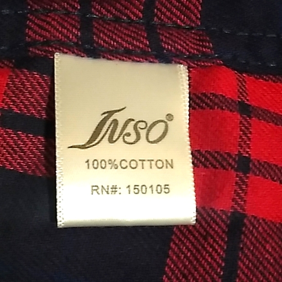 LS Pearl Snap ButtonClosure Flannel Shirt Black - Picture 10 of 12